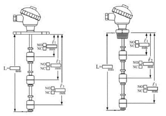 Top mounted liquid level switch